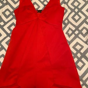 Red shirt romper